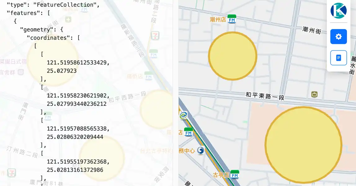 圓形Feature不顯示
